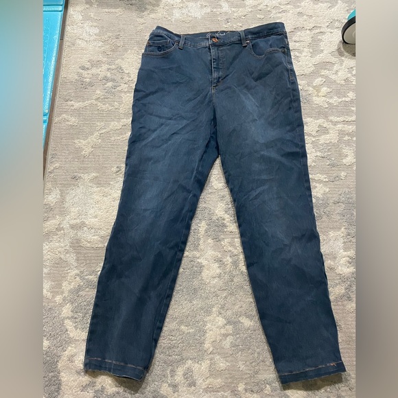 Gloria Vanderbilt Pants - Gloria Vanderbilt Womens Jeans 14 Blue High Rise Mid Wash Denim 5 Pocket Amanda